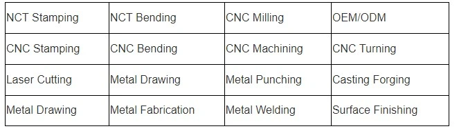 Customized High Precision Sheet Metal Bending Cutting Stamping Parts Service